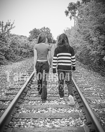 Cambron Twins @ Central Park - BW - TJP (16 of 26)