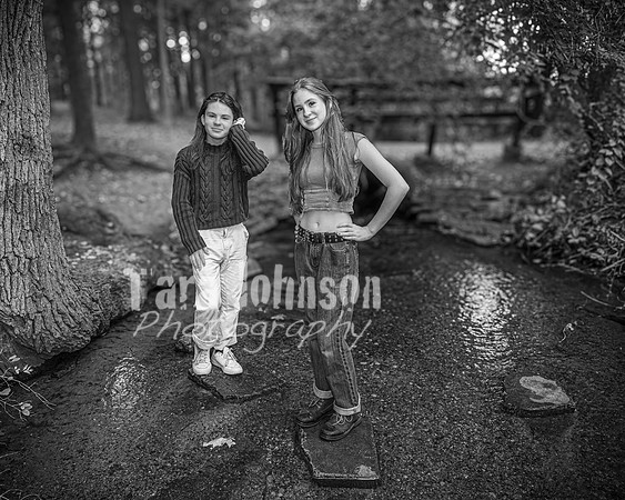 Cambron Twins @ Central Park - BW - TJP (8 of 26)
