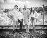 Badertscher Family on Pettibone Lake - BW - TJP (5 of 14)