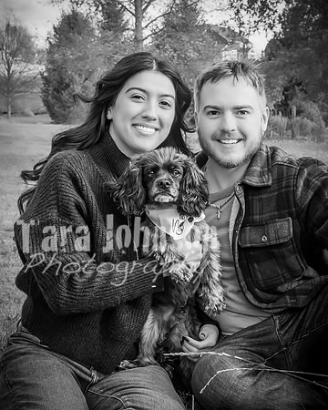 Garrett & MJ Engagement @ Willow Way - BW - TJP (2 of 74)