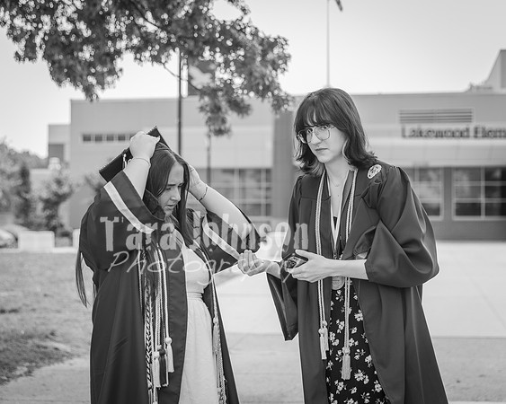 2025 Ava & Grace F Graduation Photos B&W (10 of 106)
