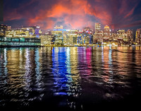 Boston Harbor - Pano with Sky