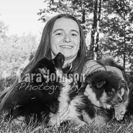 Bryde Family & Finish Lapphund Pups - BW - TJP (41 of 60)