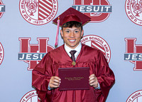 26 U of D Jesuit Grad - Angle #1 - U of D Backdrop