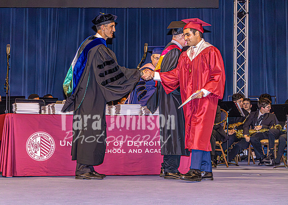 2026 U of D Grad - Angle #2 - Diploma with Principal Smith - TJP (3 of 234)