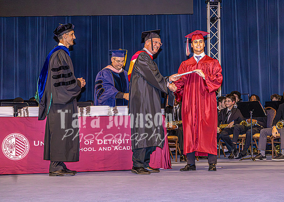 2026 U of D Grad - Angle #2 - Diploma with Principal Smith - TJP (1 of 234)
