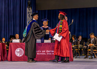 26 U of D Jesuit Grad - Angle #3 - Diploma with Principal Smith