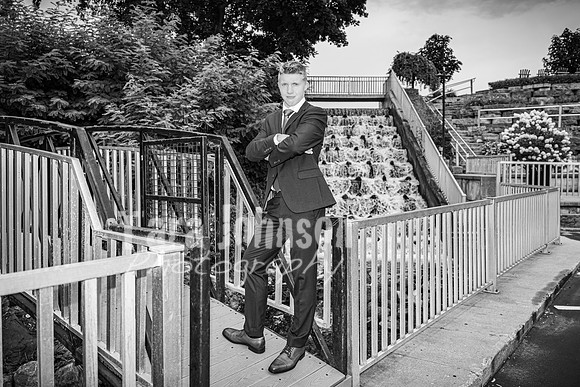 Justin Witt in Downtown Milford - BW - TJP (3 of 48)