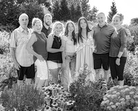 Horton & Gukian Family @ Terraces Flower Farm & Cedar Island - BW - TJP (1 of 11)