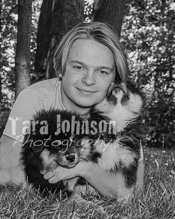 Bryde Family & Finish Lapphund Pups - BW - TJP (45 of 60)