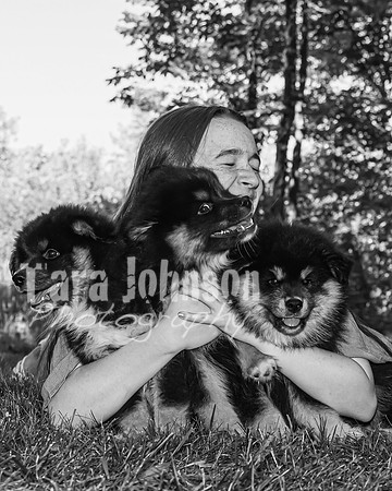 Bryde Family & Finish Lapphund Pups - BW - TJP (39 of 60)