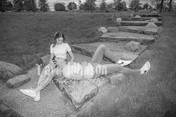 Kyle & Sydney's Engagement - BW - TJP (23 of 92)