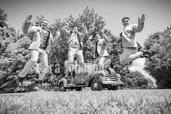 Brendan and Alexa - Groomsmen - BW - TJP (1 of 3)