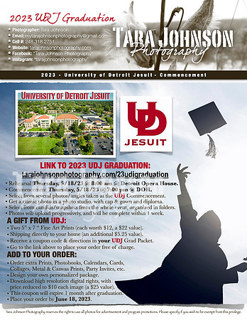 23 U of D Generic Parent Flyer