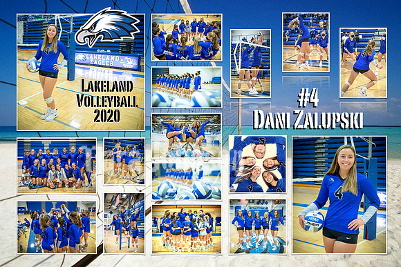 2020 LHS VB Senior Collage - #4 Dani Zalupski