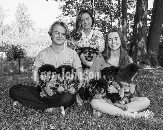 Bryde Family & Finish Lapphund Pups - BW - TJP (32 of 60)