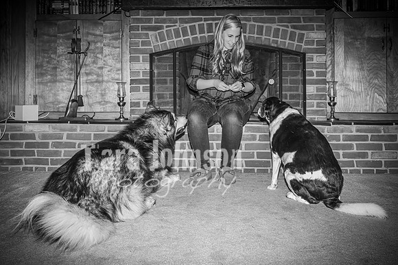 Brittany & Cooper, Daisy & Penny - BW - TJP (1 of 21)