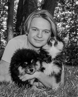 Bryde Family & Finish Lapphund Pups - BW - TJP (45 of 60)