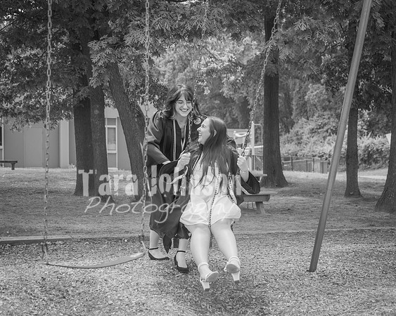 2025 Ava & Grace F Graduation Photos B&W (22 of 106)