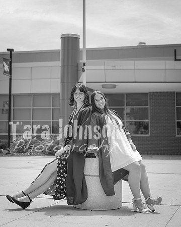 2025 Ava & Grace F Graduation Photos B&W (36 of 106)