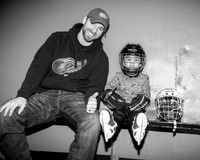 C. Baker - Hockey Family - BW