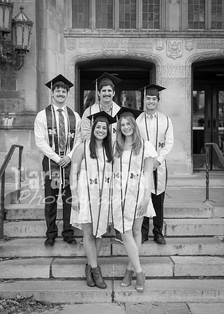Kera & Friends Grad Photos W25 B&W (1 of 259)