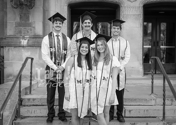 Kera & Friends Grad Photos W25 B&W (4 of 259)