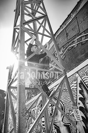 Stephan Grix @ Lincoln Street Art Park in Detroit - BW - TJP (11 of 118)