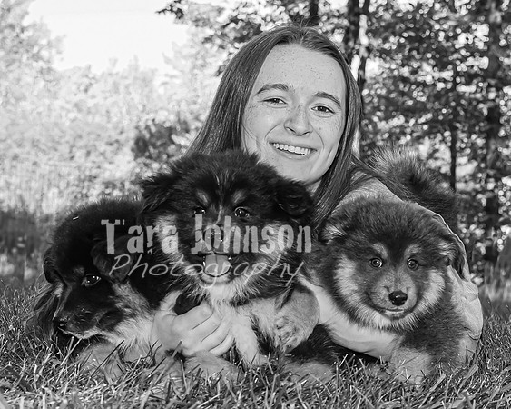 Bryde Family & Finish Lapphund Pups - BW - TJP (43 of 60)