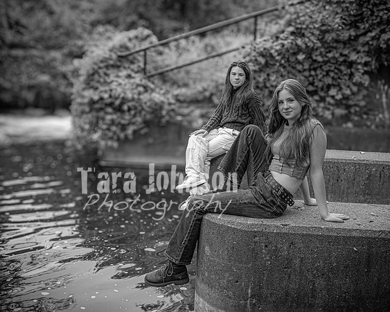 Cambron Twins @ Central Park - BW - TJP (15 of 26)