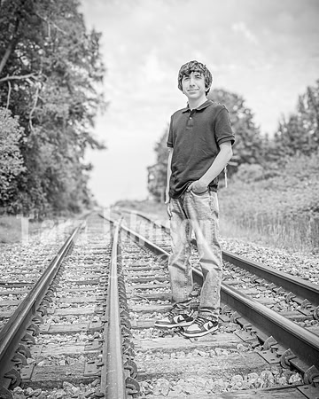 Corbin Gibson @ Highland Depot Tracks - BW - TJP (8 of 43)