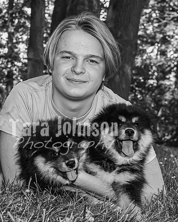 Bryde Family & Finish Lapphund Pups - BW - TJP (47 of 60)
