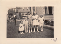 1948 Linda & Cousins Judy, Larry, Mary Kay & Joan