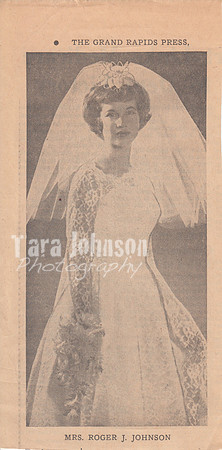 1964 Wedding pic in newspaper