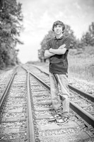 Corbin Gibson @ Highland Depot Tracks - BW - TJP (10 of 43)