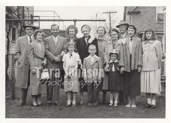 1955 Jack's Family at his Funeral