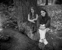 Cambron Twins @ Central Park - BW - TJP (9 of 26)