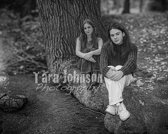 Cambron Twins @ Central Park - BW - TJP (9 of 26)
