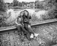 Cambron Twins @ Central Park - BW - TJP (18 of 26)