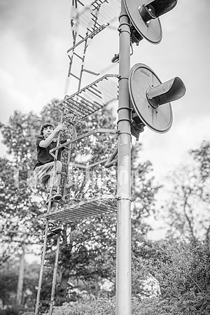 Corbin Gibson @ Highland Depot Tracks - BW - TJP (25 of 43)