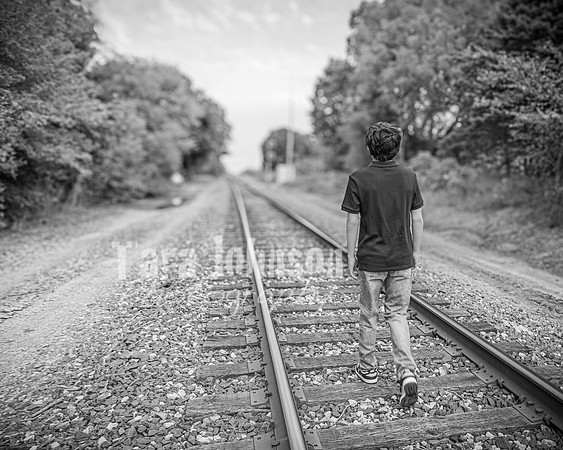 Corbin Gibson @ Highland Depot Tracks - BW - TJP (2 of 43)
