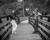Cambron Twins @ Central Park - BW - TJP (5 of 26)