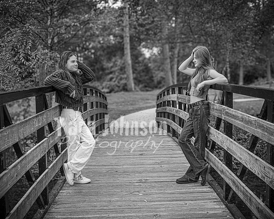 Cambron Twins @ Central Park - BW - TJP (5 of 26)