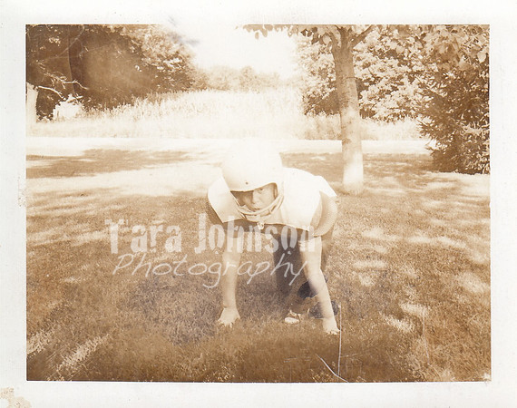 1977 Scott playing football
