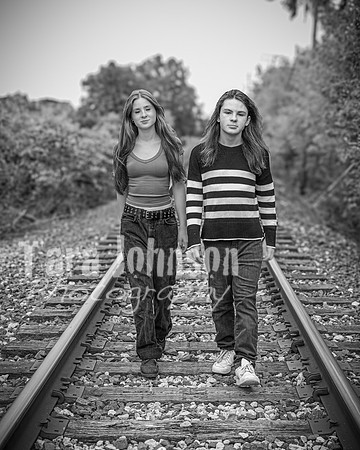 Cambron Twins @ Central Park - BW - TJP (17 of 26)