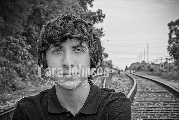Corbin Gibson @ Highland Depot Tracks - BW - TJP (16 of 43)