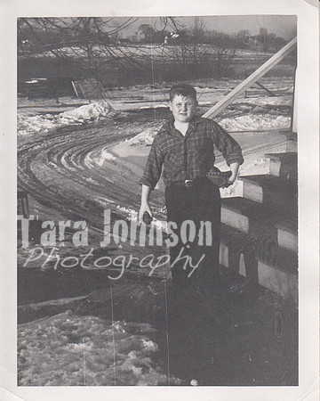 1948 Roger with baseball and glove