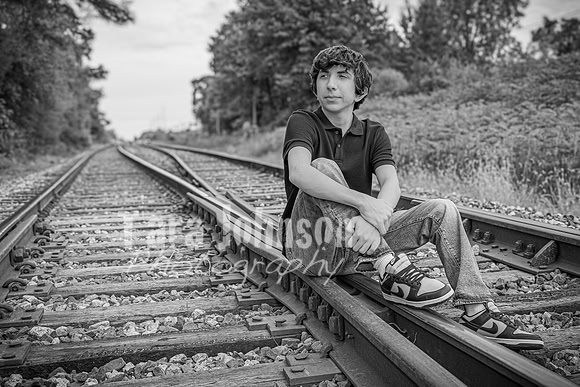 Corbin Gibson @ Highland Depot Tracks - BW - TJP (18 of 43)