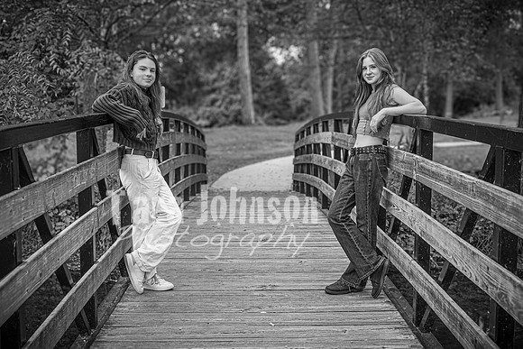 Cambron Twins @ Central Park - BW - TJP (4 of 26)