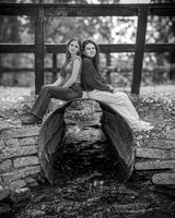 Cambron Twins @ Central Park - BW - TJP (11 of 26)